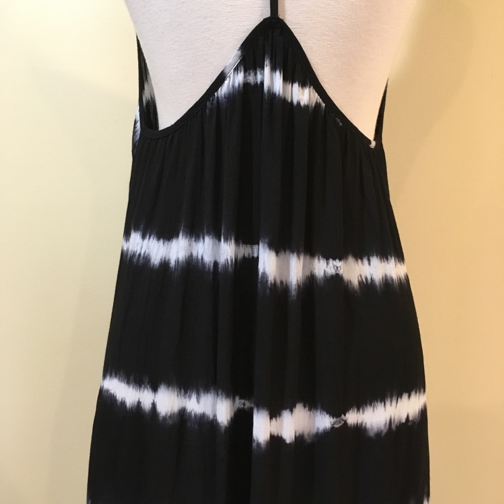 Open Y Back Tie Dye Maxi Dress Midnight - Picture 6 of 7